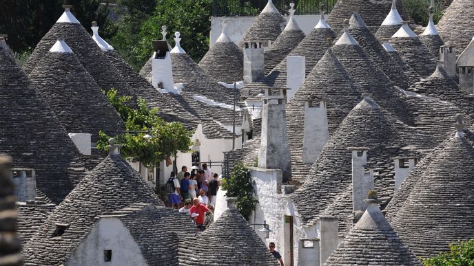 Italské městečko Alberobello