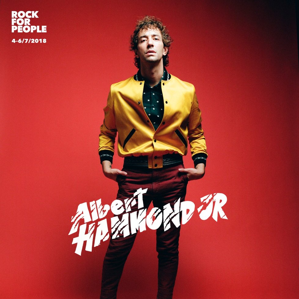 Albert Hammond Jr. vystoupí na Rock for People 2018.