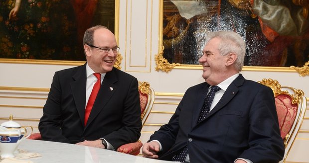 Kníže Albert II. na návštěvě České republiky v roce 2015