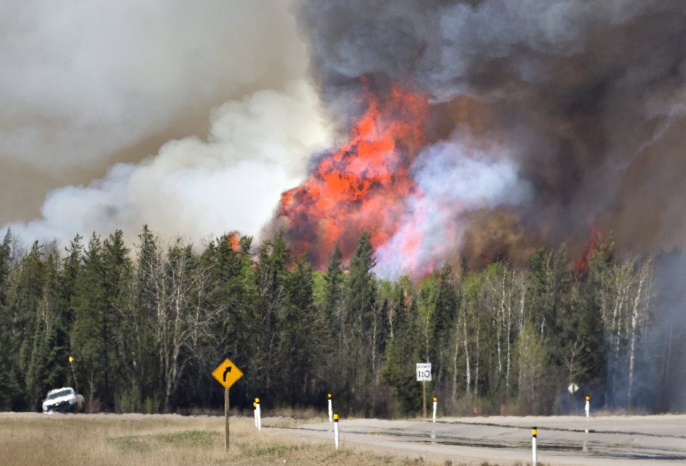 Požár v kanadské provincii Alberta