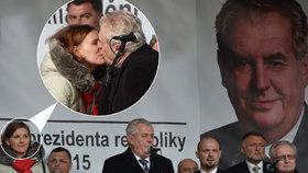 Fanynka prezidenta republiky Miloše Zemana stála za tím, že se na Albertově sešla zrovna takováto společnost.