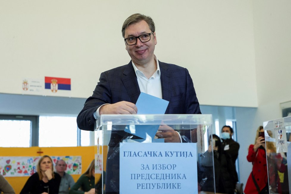 Volby v Srbsku: Prezident Aleksandar Vučić (3.4.2022)