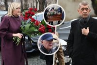 Rozloučení s poslancem Ferancem (†60): Smuteční Babiš a rakev posetá růžemi, Schillerová i Faltýnek v kšiltovce
