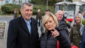 Šéfka poslaneckého klubu ANO Alena Schillerová a Andrej Babiš