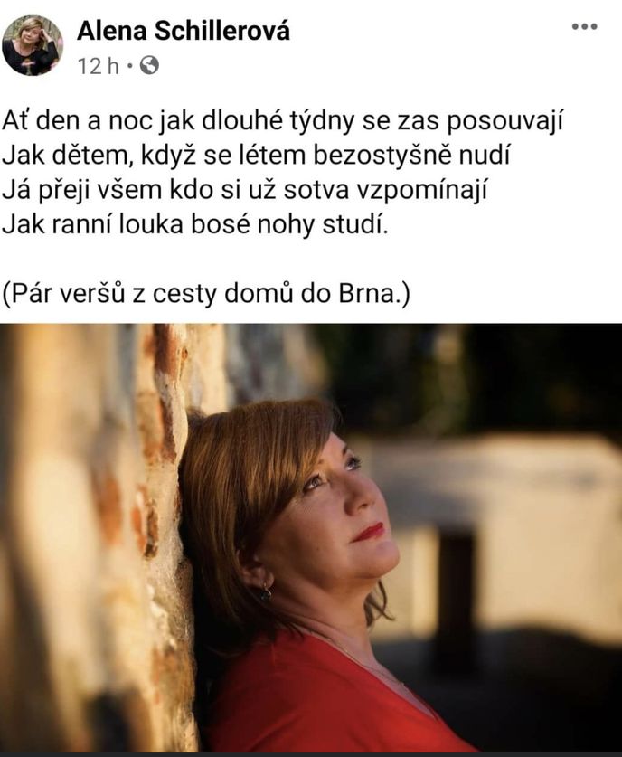 Chvilka poezie Alenky Schillerové