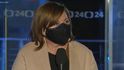 Alena Schillerová (za ANO) ve vysílání ČT o opatření kvůli koronaviru a dopadech na ekonomiku