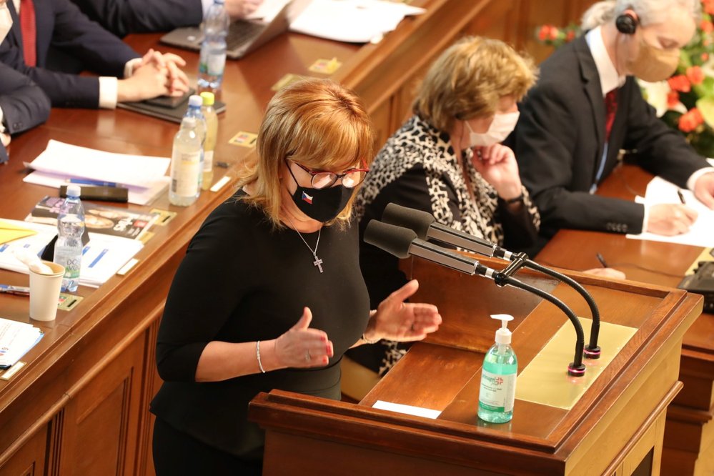 Alena Schillerová (za ANO) v Poslanecké sněmovně (14. 6. 2021)