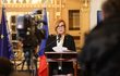 Ministryně financí Alena Schillerová (ANO) na tiskovce k návratu EET v Obecním domě Ministryně financí Alena Schillerová (ANO) na tiskovce k návratu EET v Obecním domě