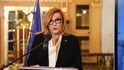 Ministryně financí Alena Schillerová (ANO) na tiskovce k návratu EET v Obecním domě Ministryně financí Alena Schillerová (ANO) na tiskovce k návratu EET v Obecním domě