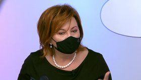 Ministryně financí Alena Schillerová v pořadu Otázky Václava Moravce (11.10.2020)