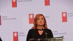 Alena Schillerová (ANO) na tiskovce po jednání vlády (31.8.2026)