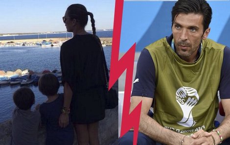 Gigi Buffon přišel definitivně o rodinu. Alena se nechce vracet k minulosti.