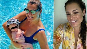 Alena Šeredová tři měsíce po porodu: Z dcery má plaváčka!