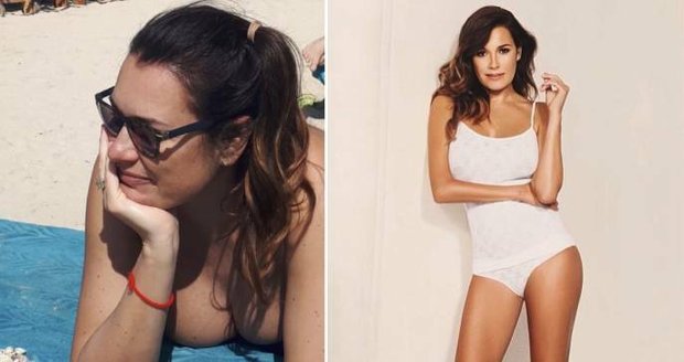 Alena Šeredová se odvážných snímků s odhaleným viditelným dekoltem nebojí