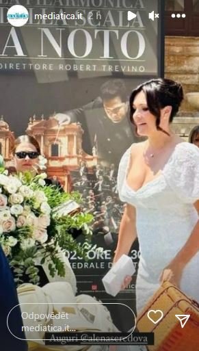 Svatba Aleny Šeredové s italským dědicem automobiky Fiat Alessandrem Nasim