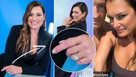 Zasnoubená Šeredová (44) se chlubí prstenem: Obří kámen od miliardáře!