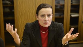 Šéfka ERÚ Alena Vitásková při rozhovoru pro Blesk