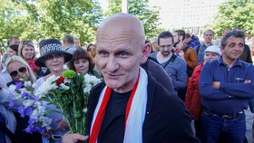 Běloruský disident a nositel Nobelovy ceny za mír Ales Bjaljacki