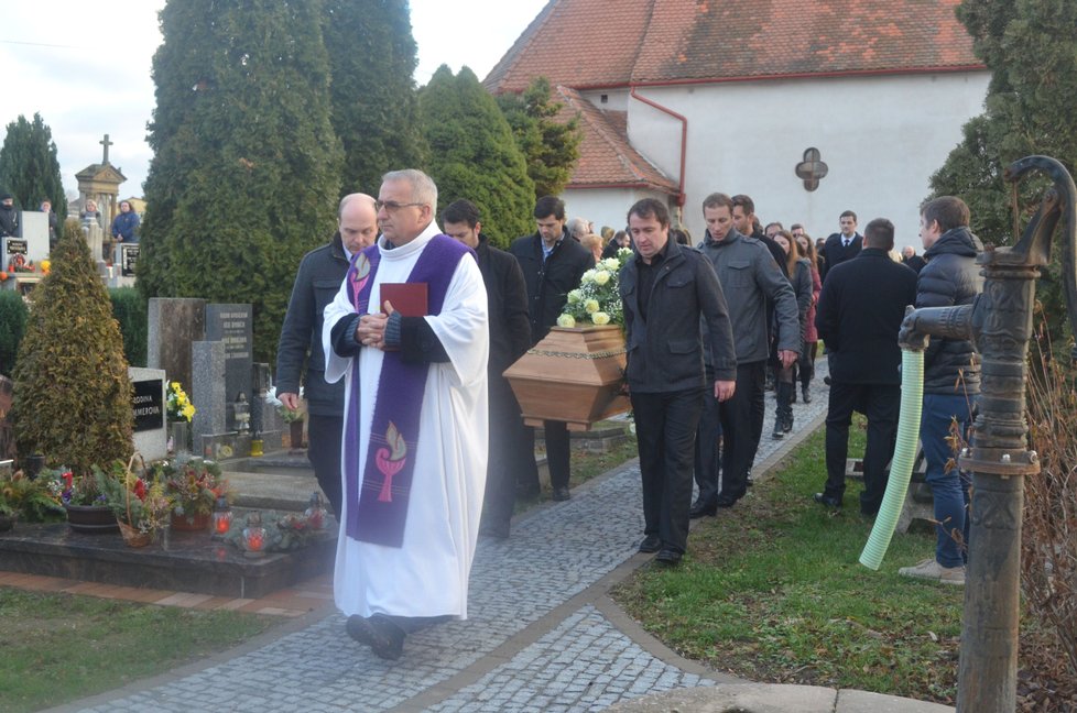 Pohřeb herce Aleše Kubáta