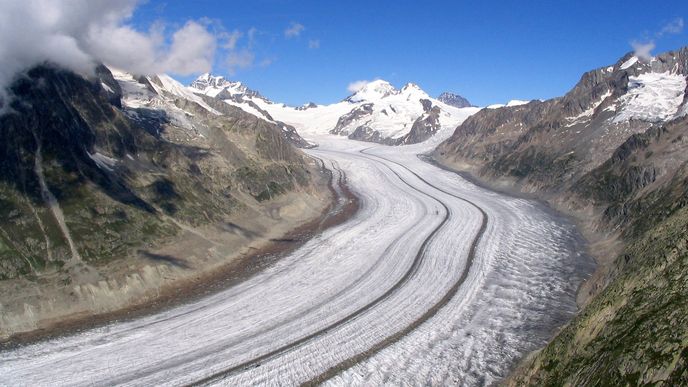 Ledovec Aletschgletscher