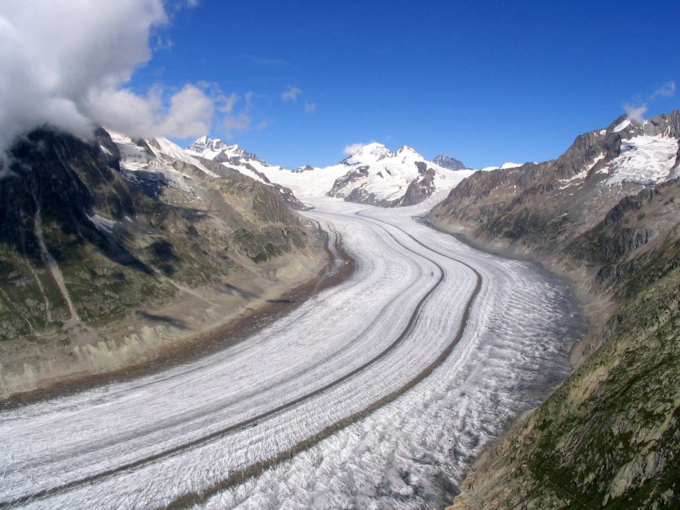 Ledovec Aletschgletscher