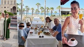Alex Mynářová sdílela fotky z rodinné dovolené v Turecku, Monika Babišová z akce marocké ambasády.