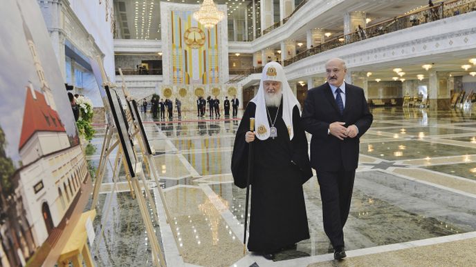 Alexander Lukashenko a patriarcha Kirill