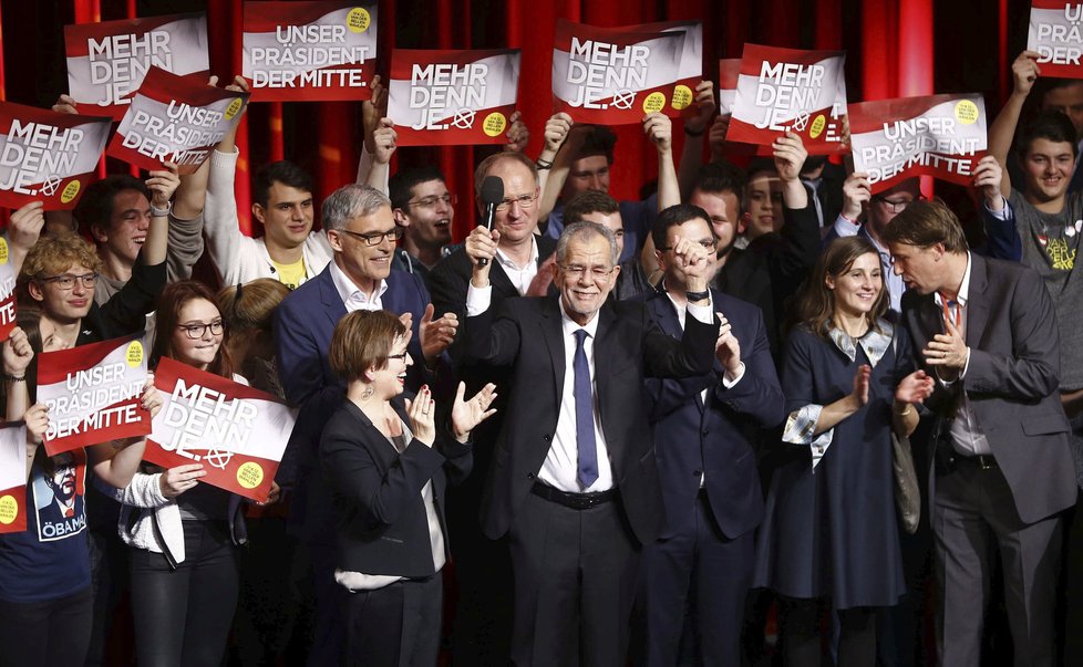Vítěz rakouských prezidentských voleb Alexander Van der Bellen