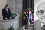Na pohřbu Luboše Dobrovského promluvil i Alexander Vondra. (7. 2. 2020)
