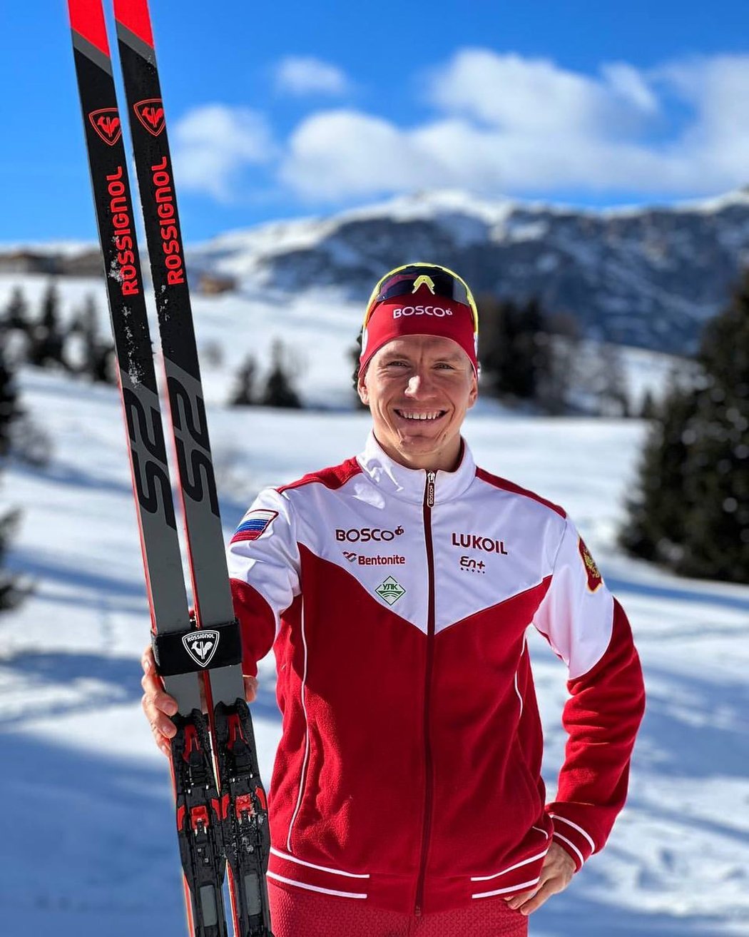 Ruský běžec na lyžích Alexandr Bolšunov