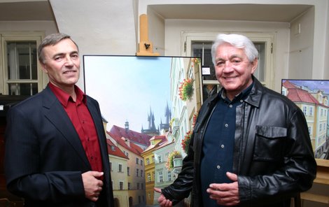 Jiří Krampol s Alexandrem Iljuščenkem