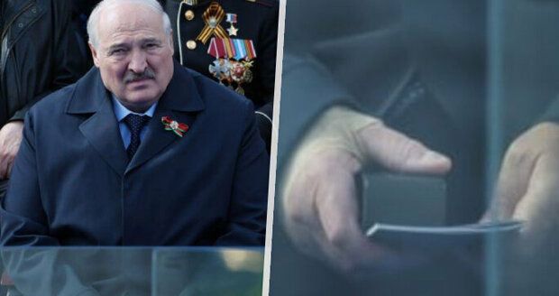 Obvázaná ruka, údajná sanitka a předčasný odjezd: Lukašenka v Moskvě zřejmě trápilo zdraví