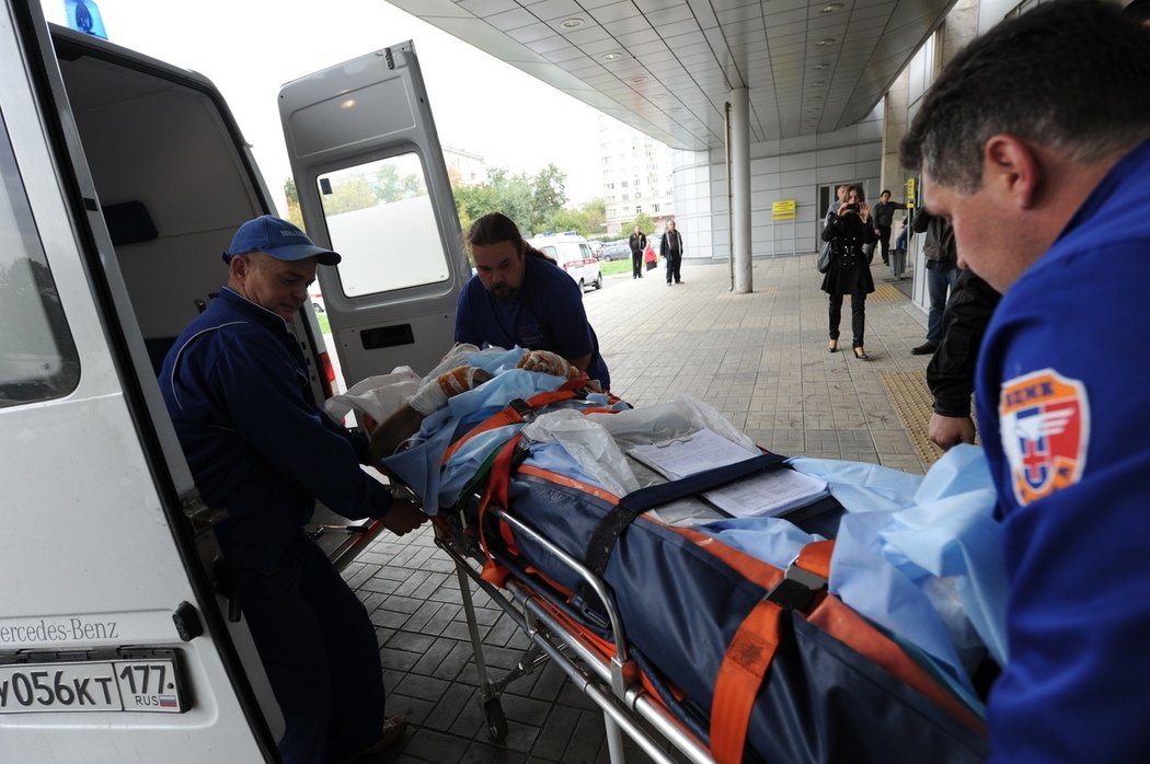 Alexandr Sizov byl hned druhý den po havárii převezen na speciální moskevskou kliniku.