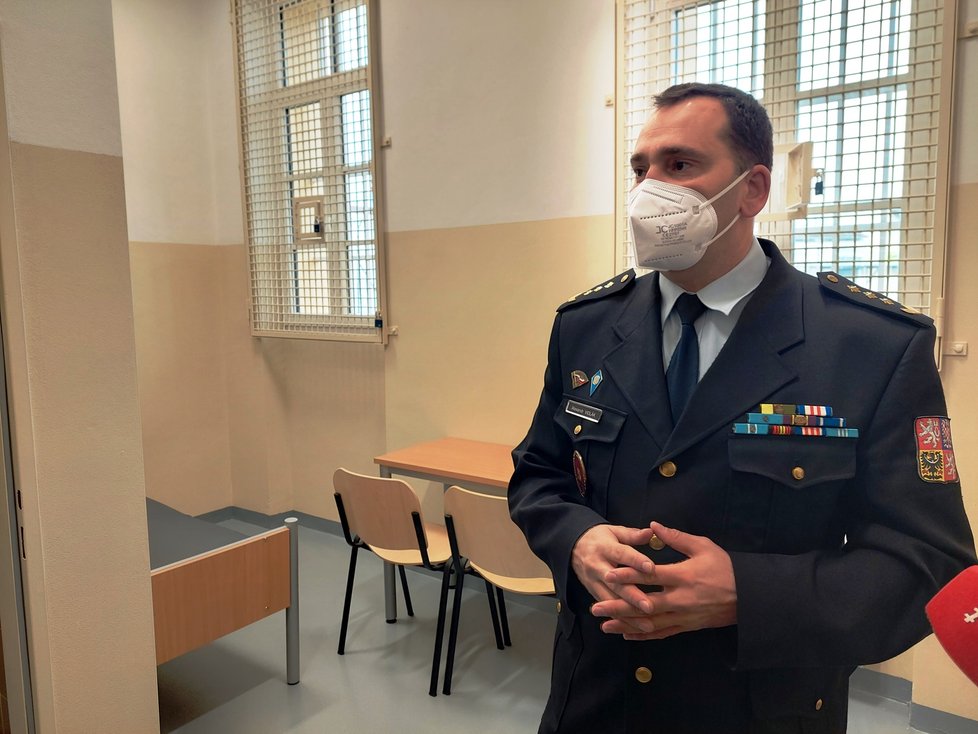 V areálu pankrácké věznice v Praze se otevřel nový detenční ústav pro zvlášť nebezpečné a duševně nemocné pachatele trestných činů. Na snímku je ředitel věznice Alexandr Vidlák. (13. ledna 2022)