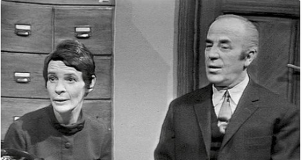 Herečka Alexandra Myšková v roce 1969 ve filmu Bližní na tapetě.