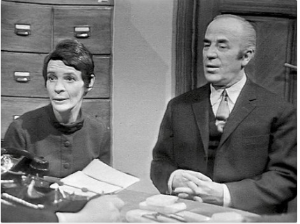 Herečka Alexandra Myšková v roce 1969 ve filmu Bližní na tapetě.