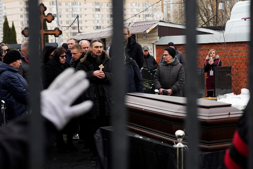 Pohřeb Alexeje Navalného (1. 3. 2024).