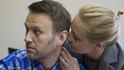 Alexej Navalnyj s ženou Julijí.