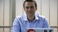 Alexej Navalnyj u soudu v Moskvě