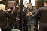 Ruský opozičník Alexej Navalnyj u soudu (2.2.2021)