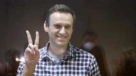 Ruský opozičník Alexej Navalnyj u soudu (20.2.2021)