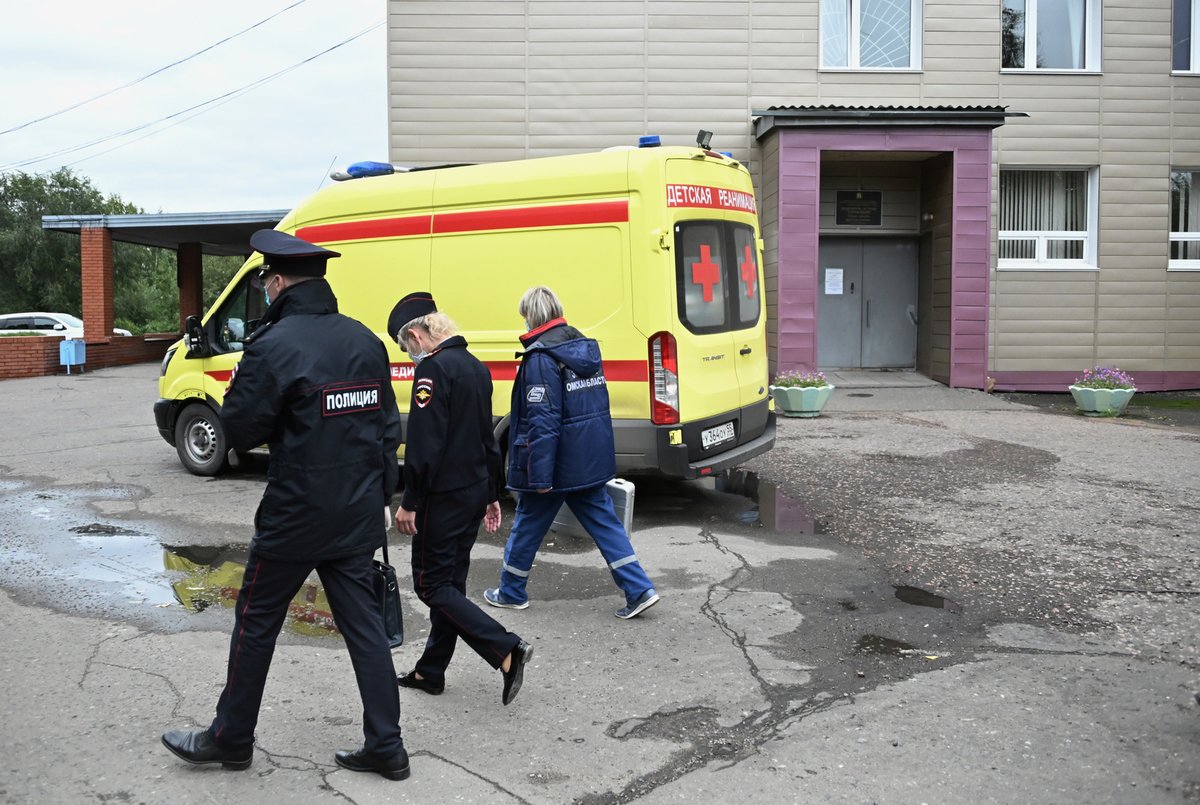 Klinika, do které byl převezen zřejmě otrávený ruský opoziční předák Alexej Navalnyj (20.8.2020)