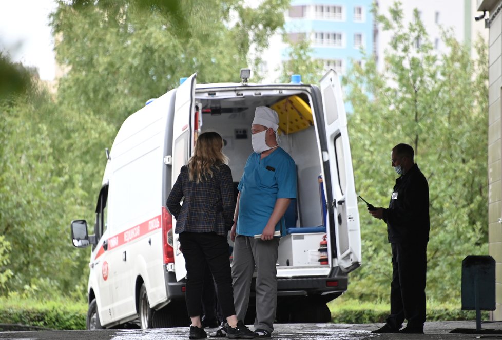 Klinika, do které byl převezen otrávený ruský opoziční předák Alexej Navalnyj (20. 8. 2020)