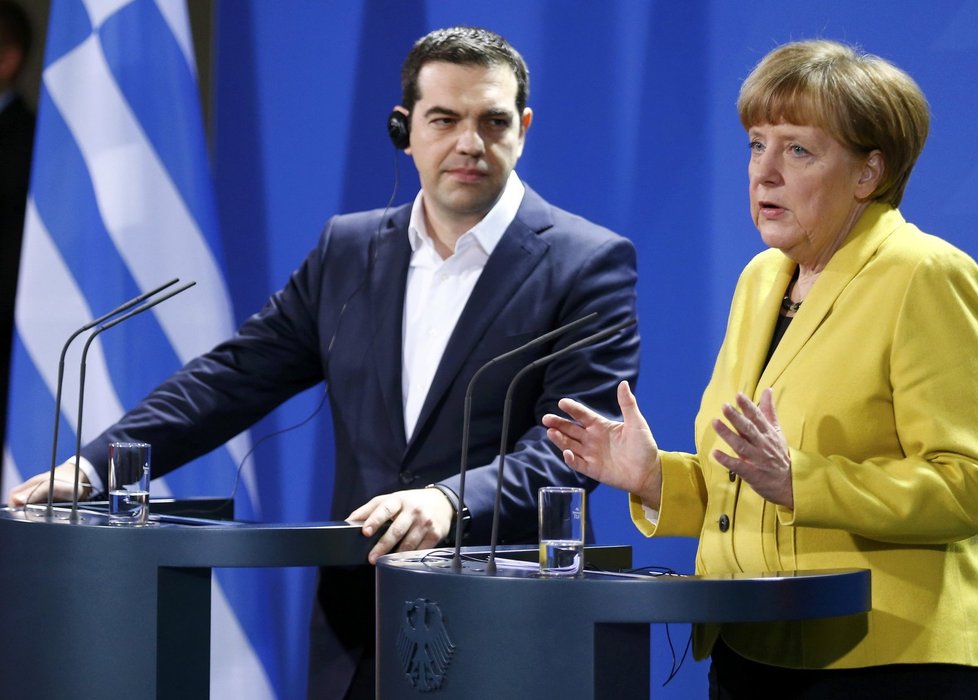 Alexis Tsipras a Angela Merkel.