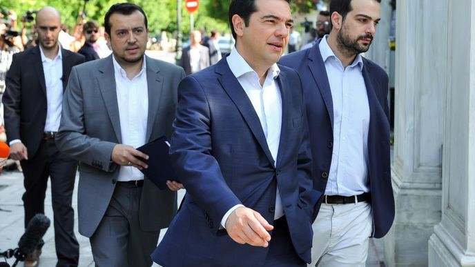 Alexis Tsipras, Nikos Pappas, Gabriel Sakellaridis