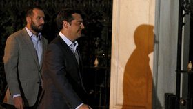 Alexis Tsipras na návštěvě u řeckého prezidenta, se kterým mluvil o své rezignaci