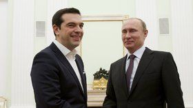 Řecký premiér Tsipras v Rusku: Schůzka s Putinem