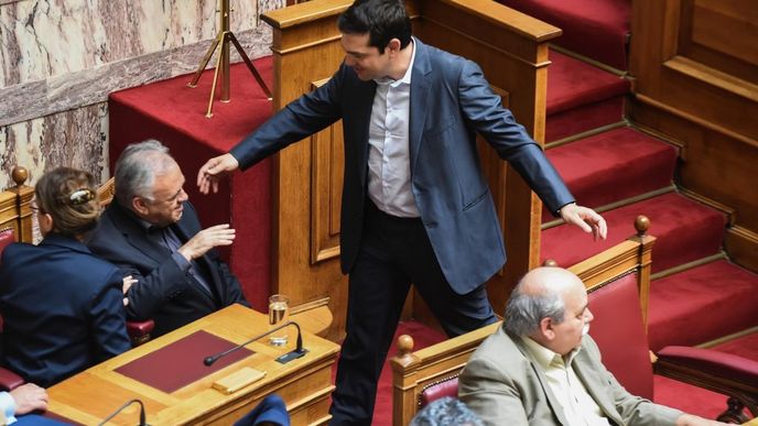 Alexis Tsipras, řecký parlament