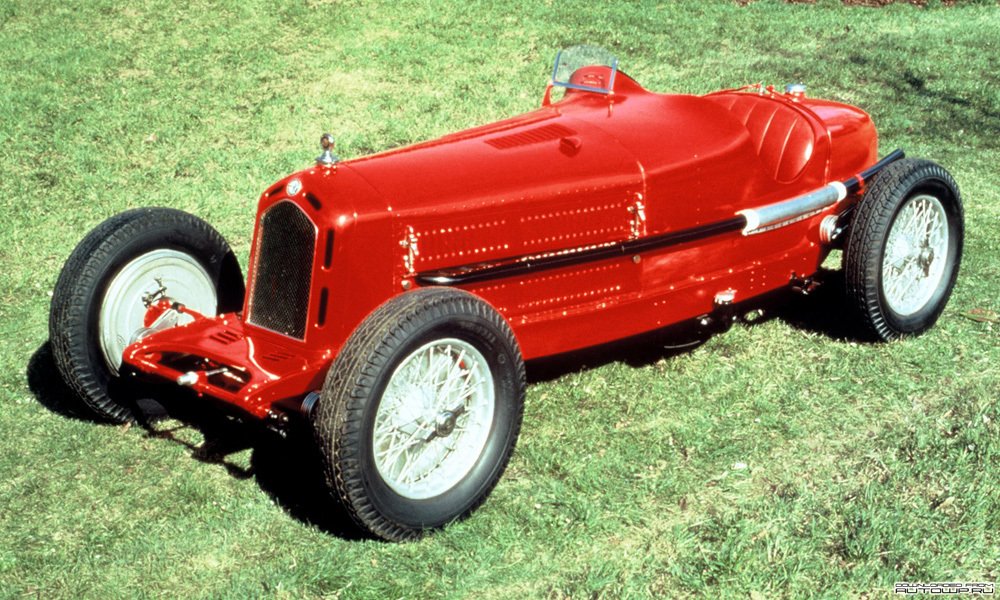 Závodní Alfa Romeo 8C 2300 Spider Monza, na kterém závodil Tazio Nuvolari.