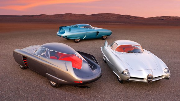 Proslulé koncepty Alfa Romeo B.A.T. 5, 7 a 9d na prodej jedině pohromadě